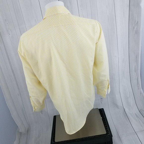 Vintage Permanent Press Shirt Polyester Disco Sz L - Picture 8 of 10